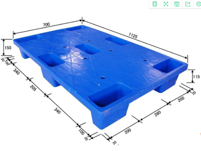 1125七腳平板塑料托盤
